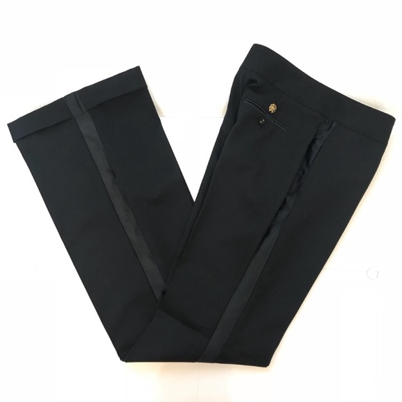 ROBERTO CAVALLI wide leg tuxedo trouser 🇺🇸8 or 10 Long (IT44) - Picture 5 of 6
